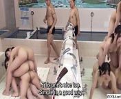 JAV time stop naked pyramid of women in bathhouse Subtitles from bathhouse