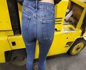 co worker fucked and spanked on forklift dripping creampie from hilos con cheems
