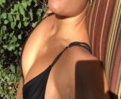 Jade Chynoweth in bikini getting sun from sun tv actarss nude