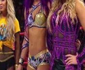 WWE - Sasha Banks with Trish and Natalya fightingAlica Fox from wwe trish sex video namita sex