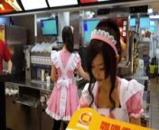 Cute fast food waitresses 1 from korean fast shot