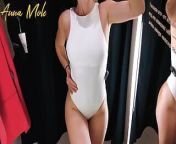 The girl loves trying on different underwear and filming it on camera from anna zapala lingerie try on