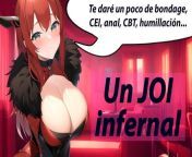 Spanish infernal JOI with CEI, anal, humillacion, bondage, pet play... from hentai femdom torture