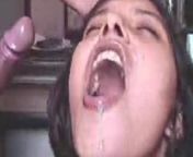 Indian girl taking a hot cumshot from indian girl taking cum