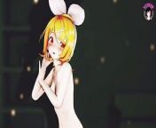Rin Dancing + Gradual Undressing (3D HENTAI) from succubus sisters fart