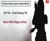 JOI hentai en espanol, Tifa te ha descubierto. Completo. from te hentai