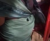 SATIN SILK SAREE AUNTY BACK from saree aunty back ass touching in bus boy sex video
