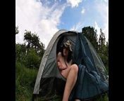 Boobs and Pussy Flashing at the Camping site from army nude nakedperfect girl