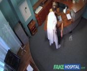 FakeHospital Horny sexy blonde patient raise the temperature from eleva