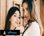 GIRLSWAY - Horny Flower Shop Owner Wants To Finger Her Crush's Pussy So Badly from peeing shittingian jewel shop owner fucking sales girl