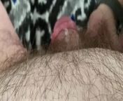 Dirty slut wife sucking the cum from my little cock from my little swallow