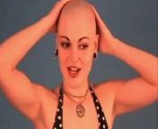 Shaved head from sexy girl long hair headshave