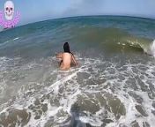 Having a Good Time in a Beach Public Couple Caught from desi couple caught and people punished