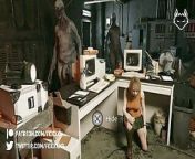 Resident Evil 4 Ashley Graham Regenerator Pregnancy Game Over from resident evil remake ada ryona