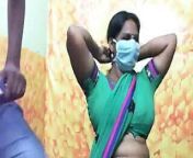 Green saree kirthika aunty with husband friend from green saree aunty sex videos