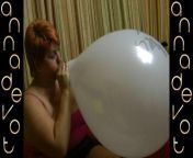 Annadevot - balloon inflated until it bursts from belly inflation burst