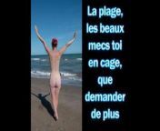 Femdom – sissy in chastity at the beach – French from hentai chastity captions