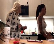 Perfect Pokies on the Kitchen Cam, Braless Sylvia and her Am from kenisha awasthi npple pokies amp 10min video with full face amp voice