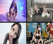 Spooky Goth Babes Compilation - Lola Fae, Alex Coal, Harlowe Blue & Leda Elizabeth from gotha