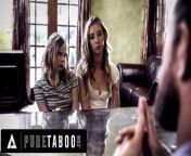 PURE TABOO Pervy Counselor Convinces Frenemies Haley Reed and Coco Lovelock To Have A Threesome from jamaica secondary school students having sex