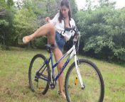 Busty Student ExpressiaGirl Fucks and Cums on a Bike in a Public Park! from aunty petticoat pussy ass jpgxx indian actress rape sex video video bhabi muslim
