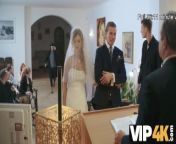 VIP4K. Olivia Sparkle in a wedding dress and veil caught on camera fucking from markus k