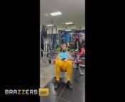 BRAZZERS - Gym Babe Influencer Elana Notices Joey Ogling While She Works Out So She Sits On His Cock from navel torture gi o