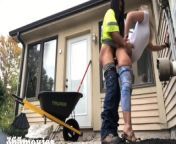Construction Worker Fucks House Wife Milf on Patio Job Site (too thirsty couldn’t say no) from new bangla 3xx videos girl xxx video 18 com sexi
