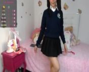 Hot schoolgirl teases in her room from bur bfxx chailedxxnikeeta