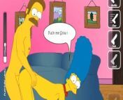 The Simpsons - Marge x Flanders - Cartoon Hentai Game P63 from cartoon wendy x