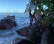 spying a nude honeymoon couple - sex on public beach in paradise from lunel