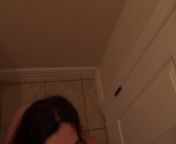 My Slut Wife Fucks a Hard Black Cock in Motel Bathroom from big black neegro sexian bathroom sex