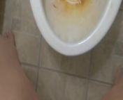 Dirty Talking Camgirl Slut TRIES to Pee into Toliet Standing Up & FAILS! Pissy Mess Bathroom Floor!! from madurai pissing hairy pussy