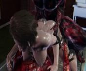 Resident Evil - Jill Valentine Zombie Gangbang (BJ, Doggy, Riding, Creampie, DP, Facial) from cartoon nude