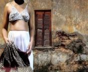 Malathi akka Drees Change Fuck with malli on out side  from beautiful indian wife dress change