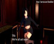 TIFA AND AERITH&apos;S 7TH HEAVEN AFTERHOURS GROUP SEX FUCKING from tifa amp aerith final fantasy