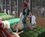 Futa - DJ goddess and jeans goddess passionate sex from 3d cartoon sims family