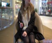 HOOKED UP TO A STRANGE GIRL&apos;S VIBRATOR AT THE MALL!4K from k v