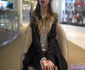 HOOKED UP TO A STRANGE GIRL&apos;S VIBRATOR AT THE MALL!4K from straig