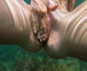 Nude babe swim in sea and masterbation vagina with cameraman from charpai mujra naga