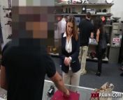 XXX PAWN - Foxy Business Lady Gets Fucked In Shop Backroom from khwaja sara xxx 3