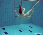 Underwater swimming babe Alice Bulbul from bulbul nan