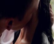 Hot kissing with sexy girl in leather jacket from kiss khanki maghi sathi
