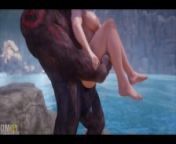 Minotaur vs Horny girl | Big Cock Monster | 3D Porn Wild Life from porn 3d