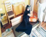 Arabic Girl Smoking With Cock And Sperm On Her Beautiful Hijab Face from arab submissive sister act