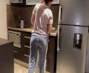 Wife fucked hard with tongue while washing dishes in the kitchen, getting her to cum before her step from dish vabi hot xxxxxx isha take com