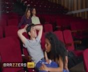 Brazzers - Tina Fire Flirts With Every One Who Comes At The Movie Theatre But Only Jordi Fucks Her from bangla movie san
