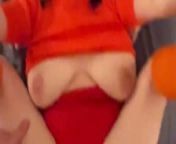 Velma rides dick and gets a big facial from cartoon scooby dooby doo sex k