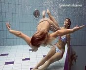 Russian hot teens swim nude underwater from perishe iva