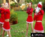 Ariana Marie Bangs Her Rude Cheerleader Team Captain With Dakota Skye And Their New Addition from bang new sex com